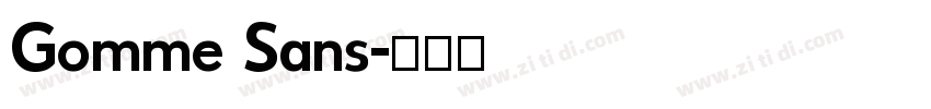 Gomme Sans字体转换
